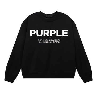 Purple 2024  Men's Long-Sleeve T-shirt Sweatshirt 1142