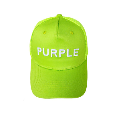 PURPLE Hat  Mesh Stitching Embroidery PB003#