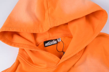 Hellstar Studios Orange Hoodie 2024 New