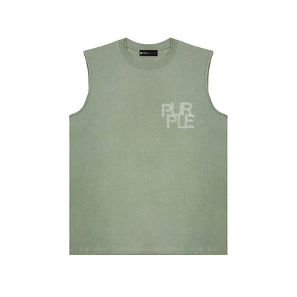 パープル ノースリーブTシャツ BPUR116#