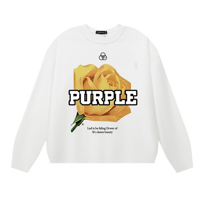 Purple 2024  Men's Long-Sleeve T-shirt Sweatshirt 1143