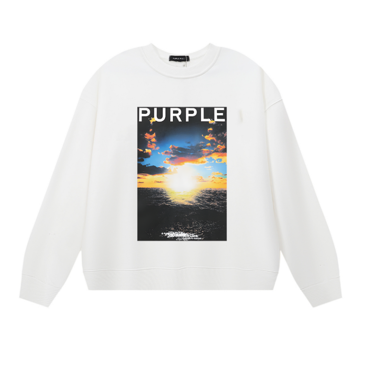 Purple 2024  Men's Long-Sleeve T-shirt Sweatshirt 1122