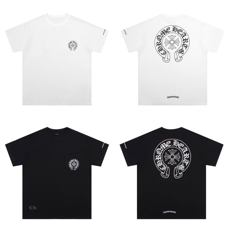 Chrome Hearts Horse Shoe Logo Pocket T-Shirt K6013