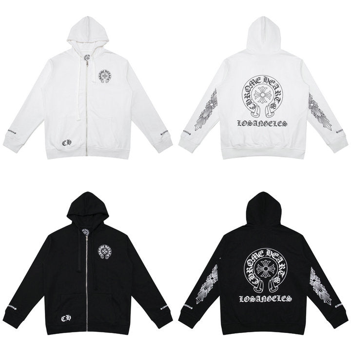 Chrome Hearts Zip Up Hoodie K5009