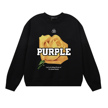 Purple 2024  Men's Long-Sleeve T-shirt Sweatshirt 1143