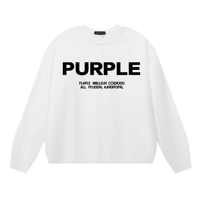 Purple 2024  Men's Long-Sleeve T-shirt Sweatshirt 1142