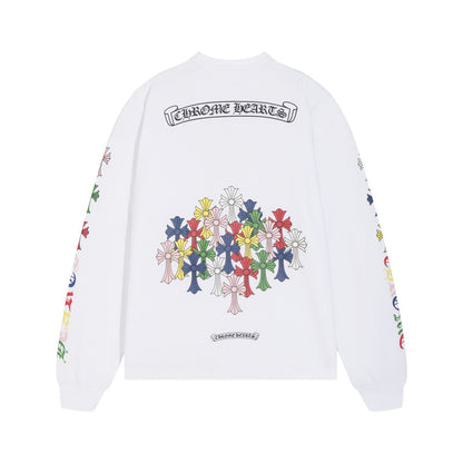 Chrome Hearts Men's Long-Sleeve T-shirt Sweatshirt K8015