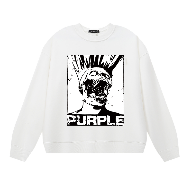 Purple 2024  Men's Long-Sleeve T-shirt Sweatshirt 1144