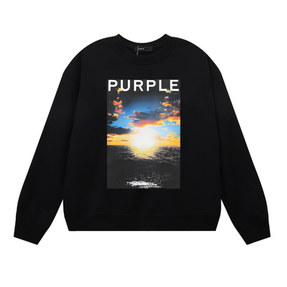 Purple 2024  Men's Long-Sleeve T-shirt Sweatshirt 1122